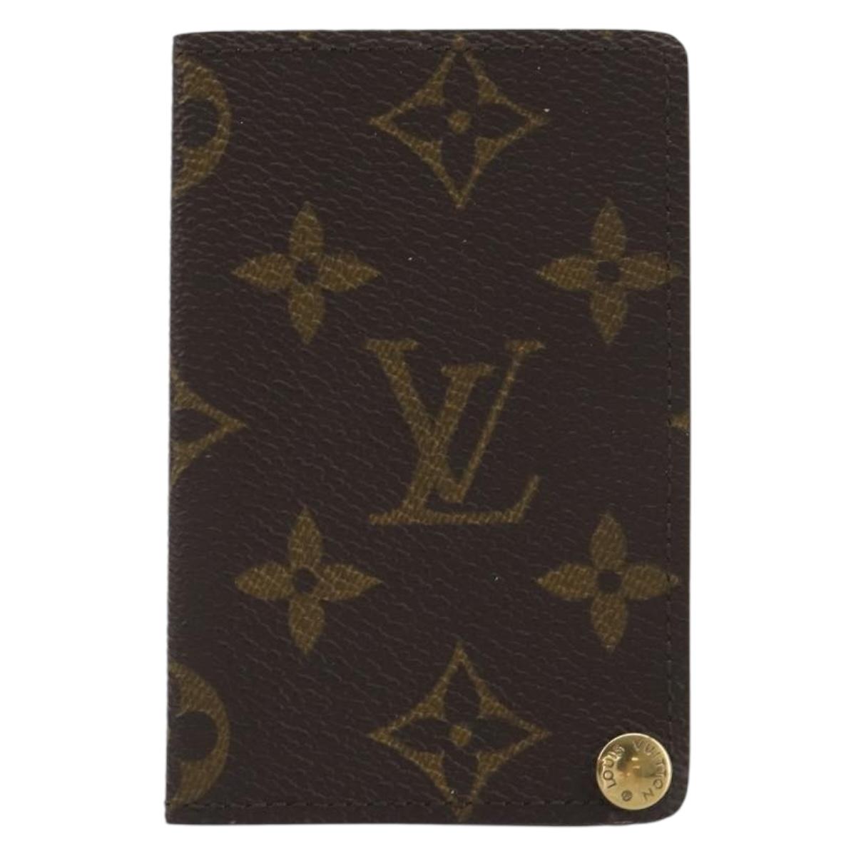 LOUIS VUITTON Monogram Porto Cartes Crdit Pression Card Case M60937 Auth BA14909