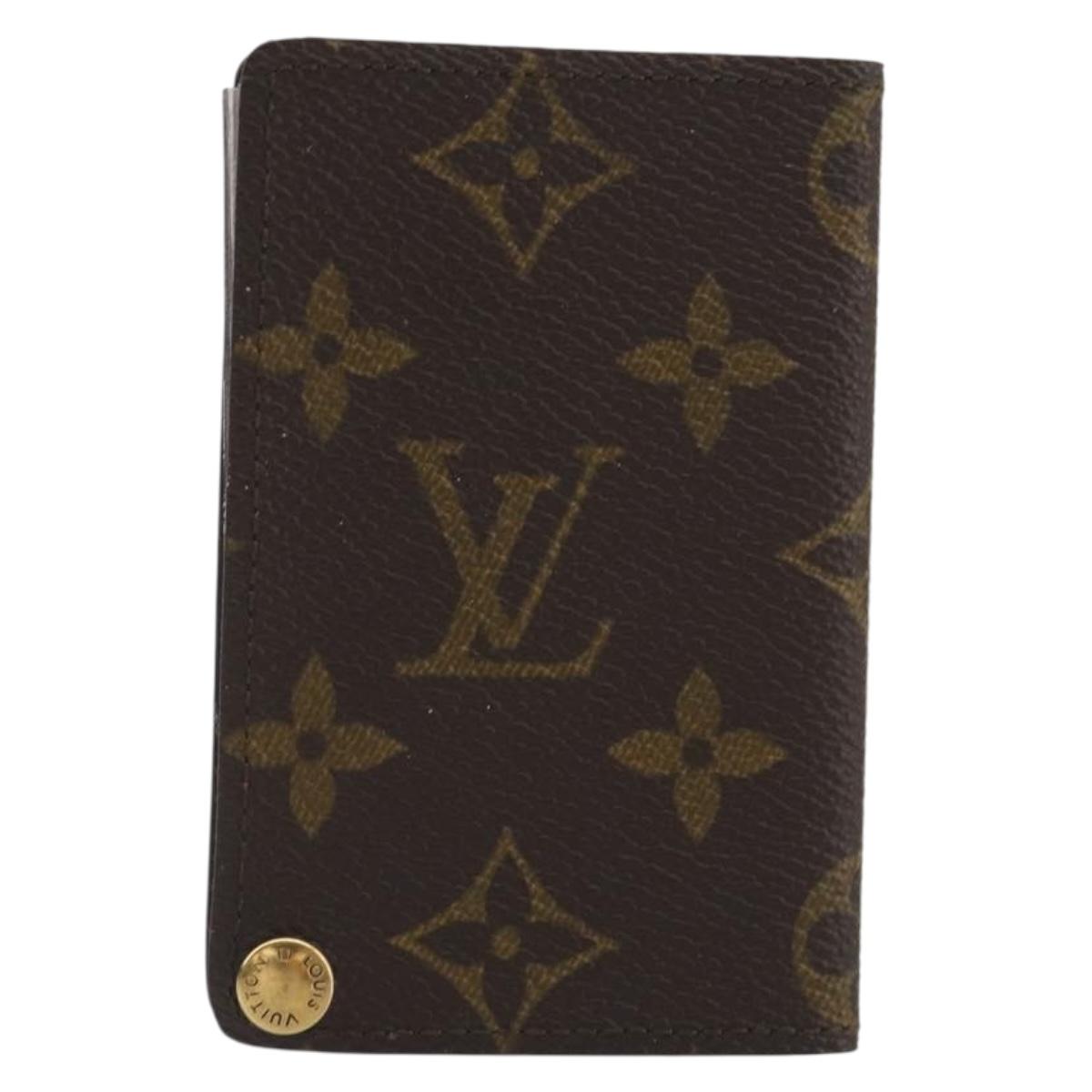 LOUIS VUITTON Monogram Porto Cartes Crdit Pression Card Case M60937 Auth BA14909