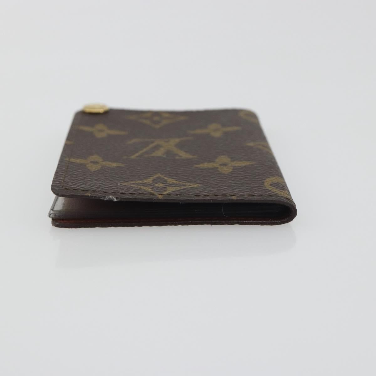 LOUIS VUITTON Monogram Porto Cartes Crdit Pression Card Case M60937 Auth BA14909
