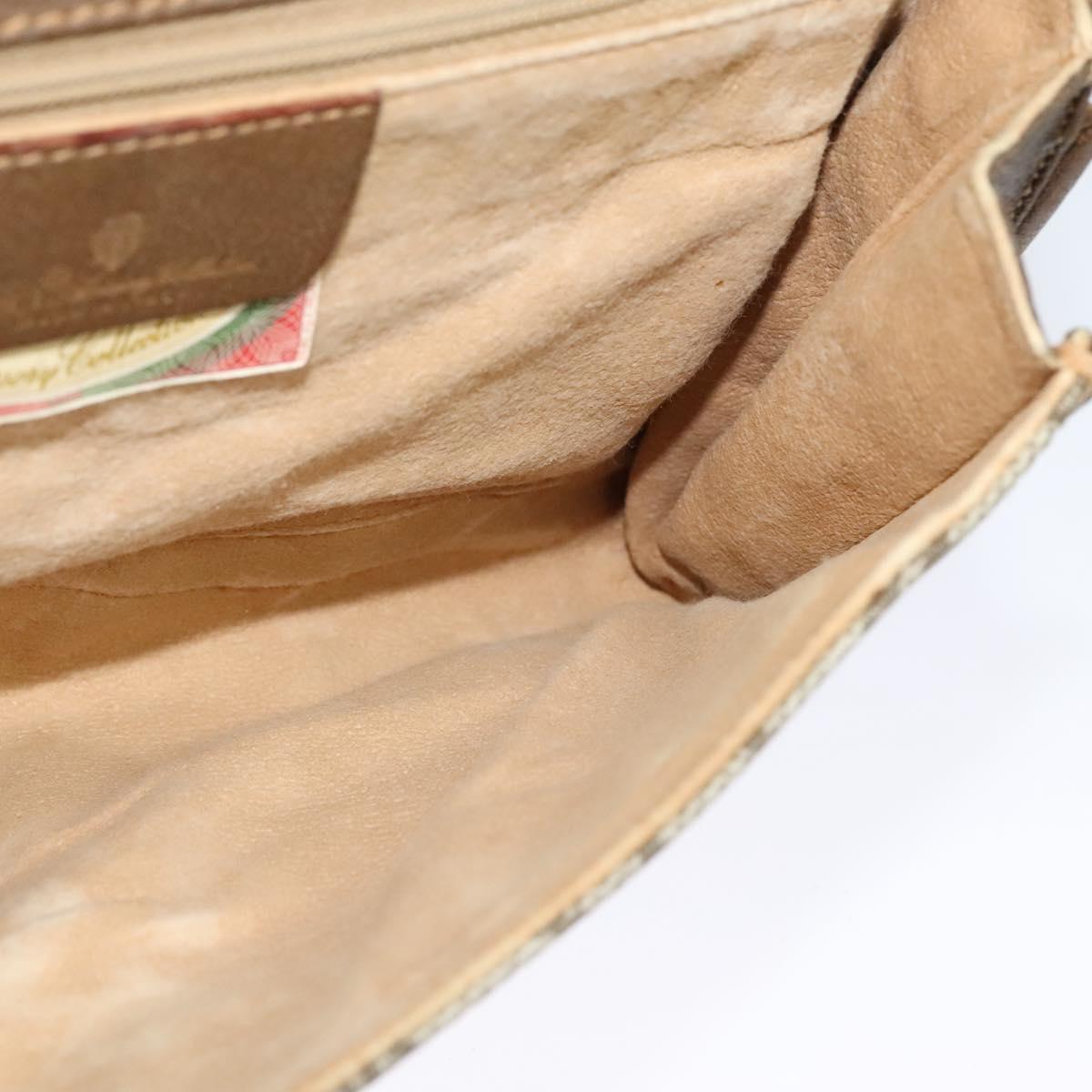 GUCCI GG Supreme Shoulder Bag PVC Beige Gold 118 02 050 Auth BA1491