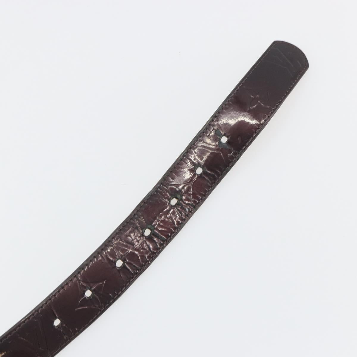 LOUIS VUITTON Monogram Vernis Ceinture Belt Amarante LV Auth BA14919