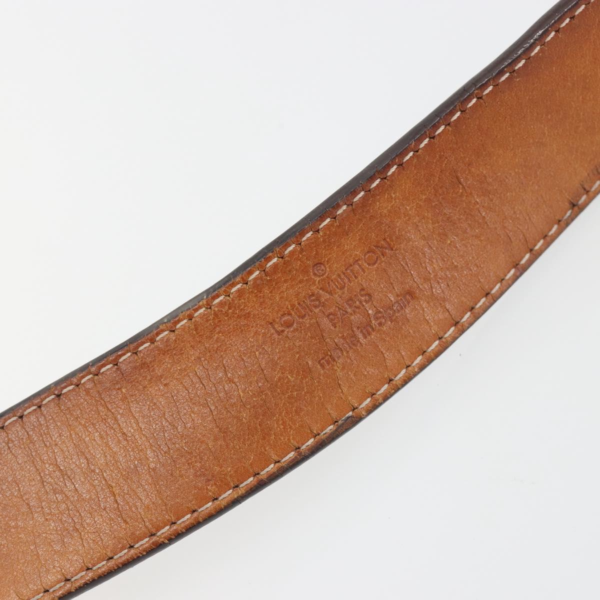 LOUIS VUITTON Monogram Vernis Ceinture Belt Amarante LV Auth BA14919