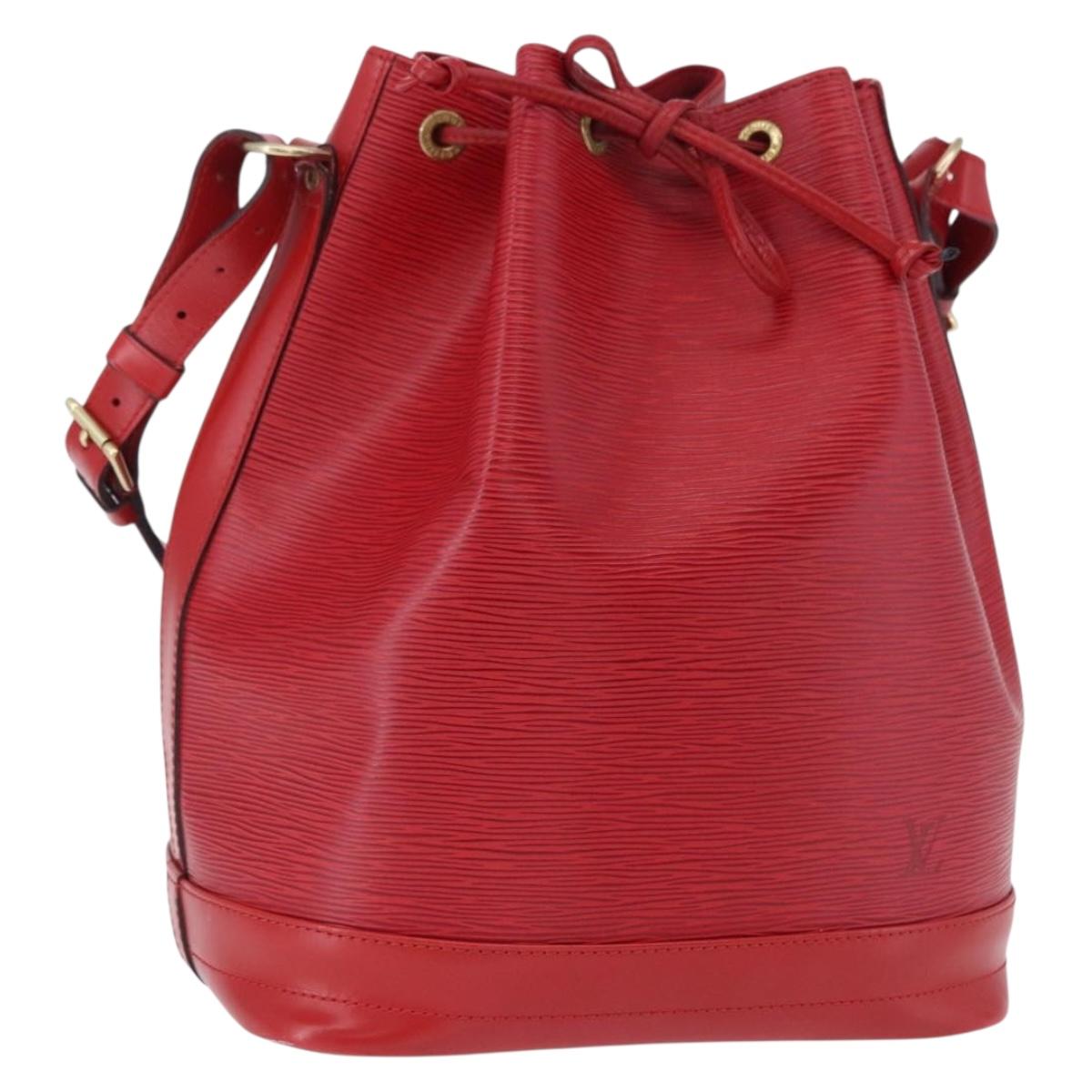 LOUIS VUITTON Epi Noe Shoulder Bag Red M44007 LV Auth BA14922A