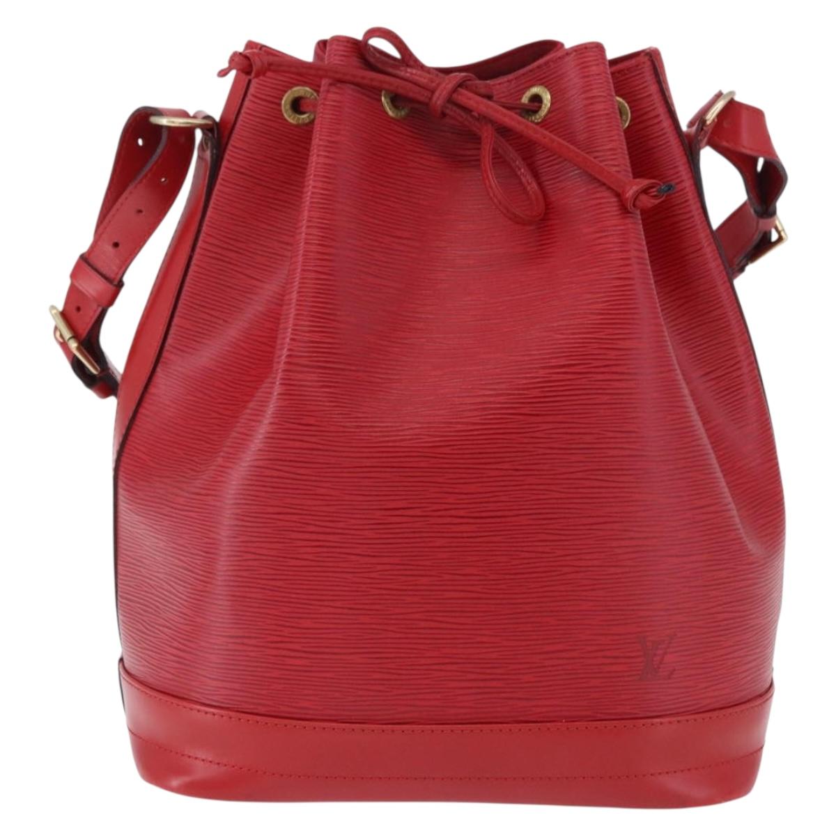 LOUIS VUITTON Epi Noe Shoulder Bag Red M44007 LV Auth BA14922A
