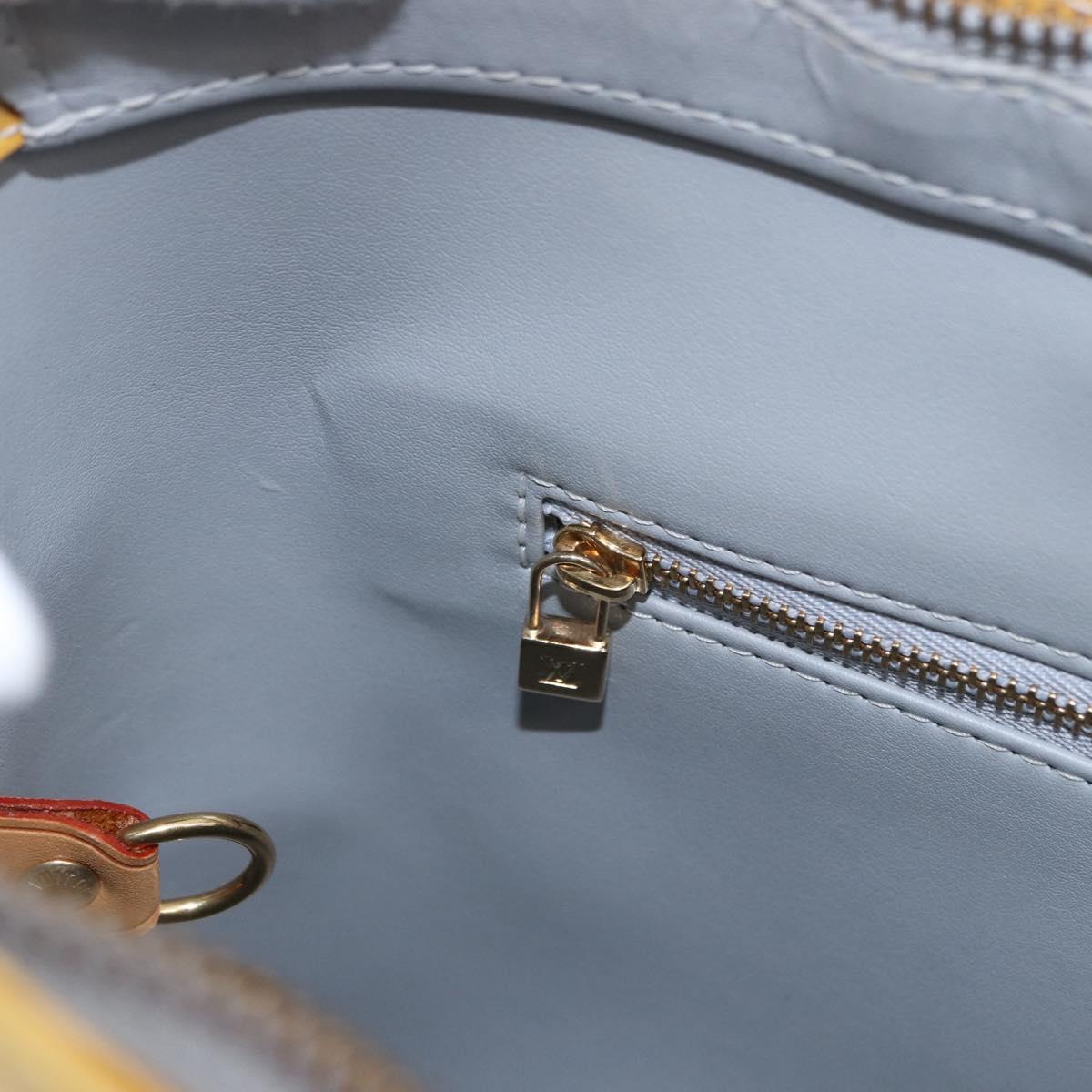 LOUIS VUITTON Monogram Vernis Houston Hand Bag Gris M91053 LV Auth BA14923
