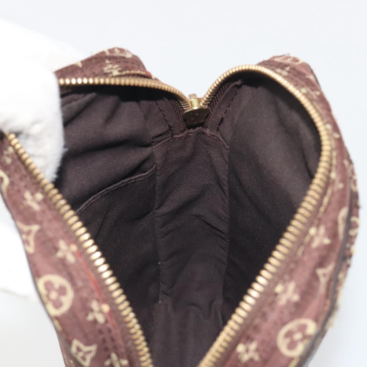 LOUIS VUITTON Monogram Mini Lin Danube Shoulder Bag Ebene M95228 LV Auth BA14928