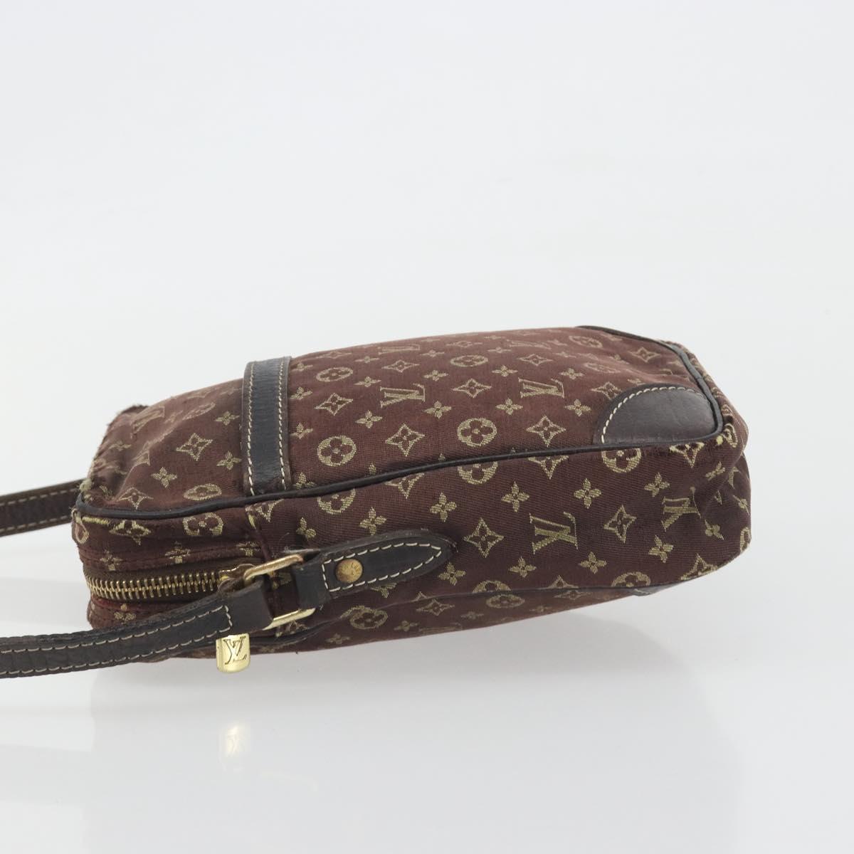 LOUIS VUITTON Monogram Mini Lin Danube Shoulder Bag Ebene M95228 LV Auth BA14928