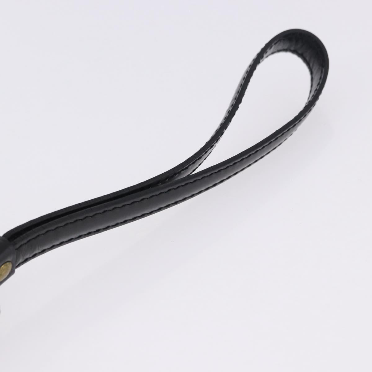 LOUIS VUITTON Epi Sellier Dragonne Clutch Bag Black M52612 LV Auth BA14932