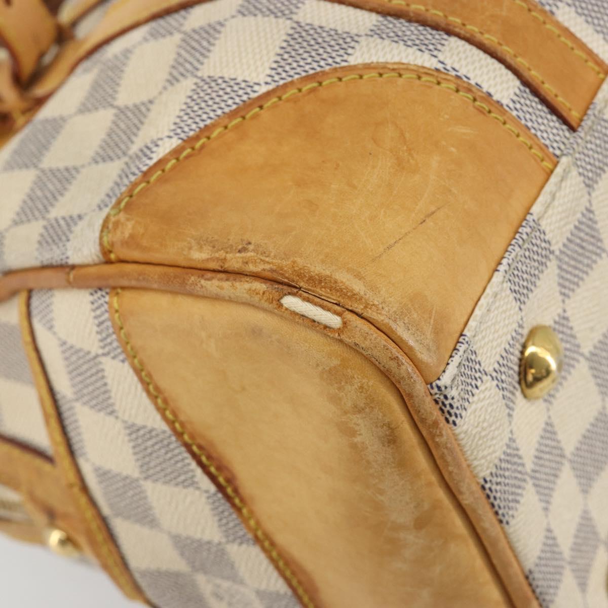 LOUIS VUITTON Damier Azur Berkeley Hand Bag N52001 LV Auth BA14936