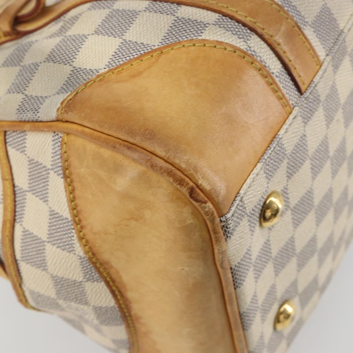LOUIS VUITTON Damier Azur Berkeley Hand Bag N52001 LV Auth BA14936