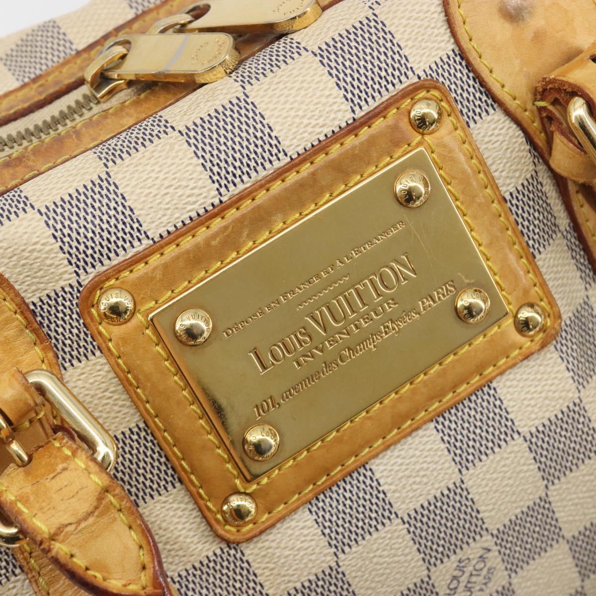 LOUIS VUITTON Damier Azur Berkeley Hand Bag N52001 LV Auth BA14936
