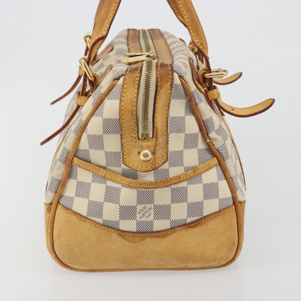 LOUIS VUITTON Damier Azur Berkeley Hand Bag N52001 LV Auth BA14936