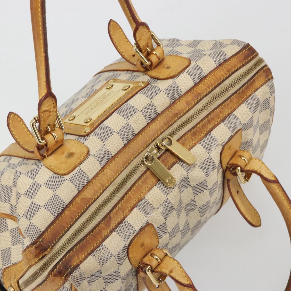 LOUIS VUITTON Damier Azur Berkeley Hand Bag N52001 LV Auth BA14936