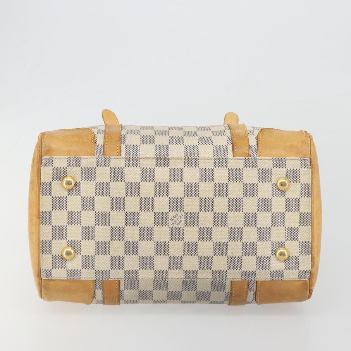 LOUIS VUITTON Damier Azur Berkeley Hand Bag N52001 LV Auth BA14936