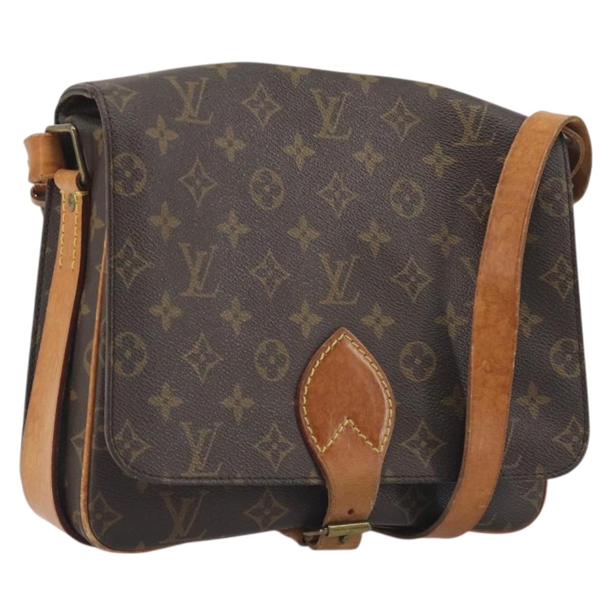 LOUIS VUITTON Monogram Cartouchiere GM Shoulder Bag M51252 LV Auth BA14943