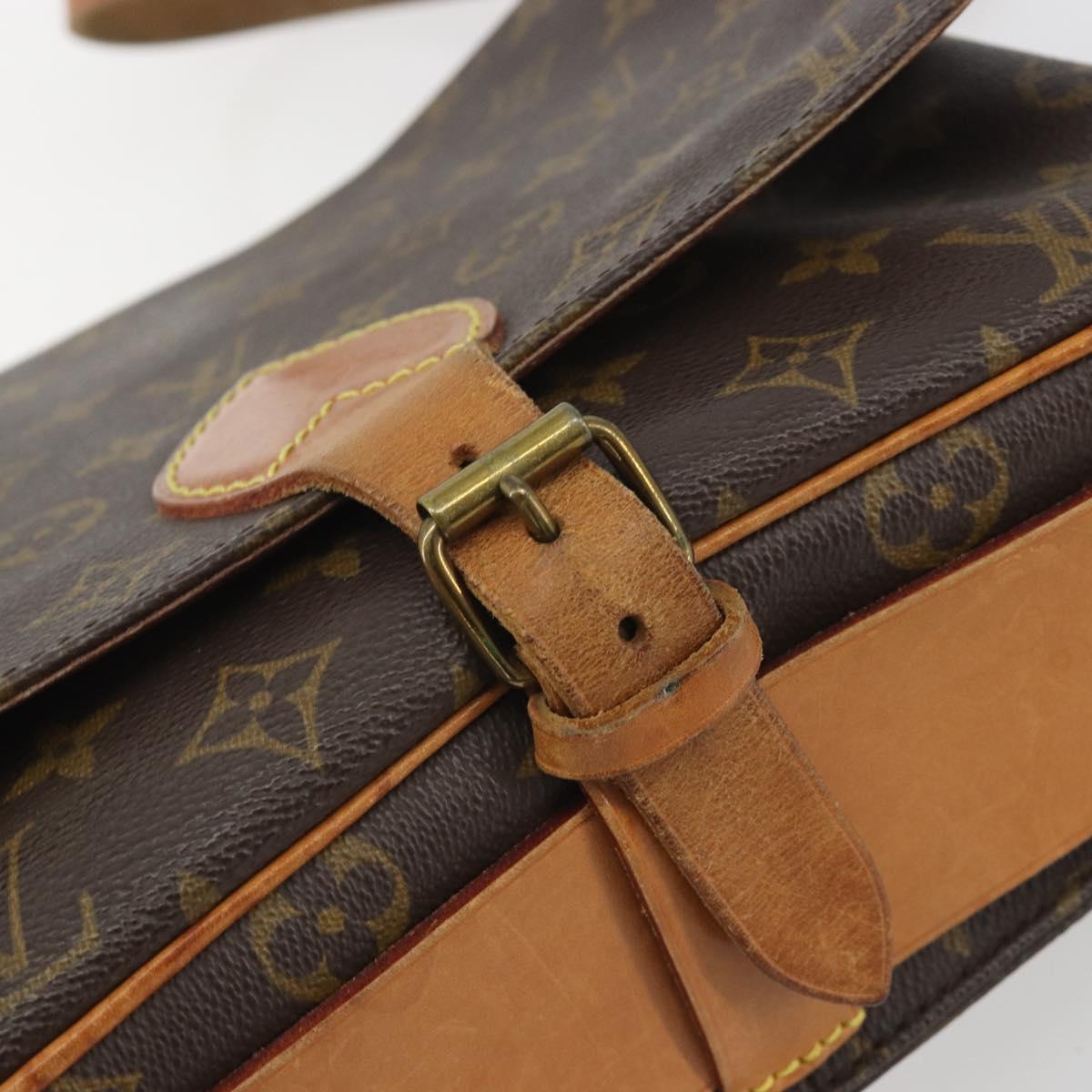 LOUIS VUITTON Monogram Cartouchiere GM Shoulder Bag M51252 LV Auth BA14943