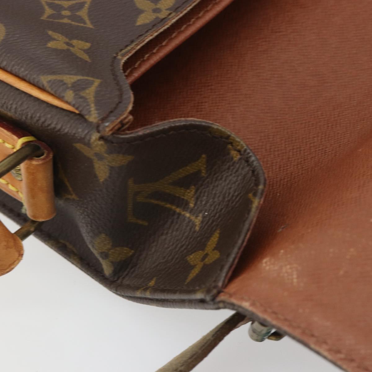 LOUIS VUITTON Monogram Cartouchiere GM Shoulder Bag M51252 LV Auth BA14943