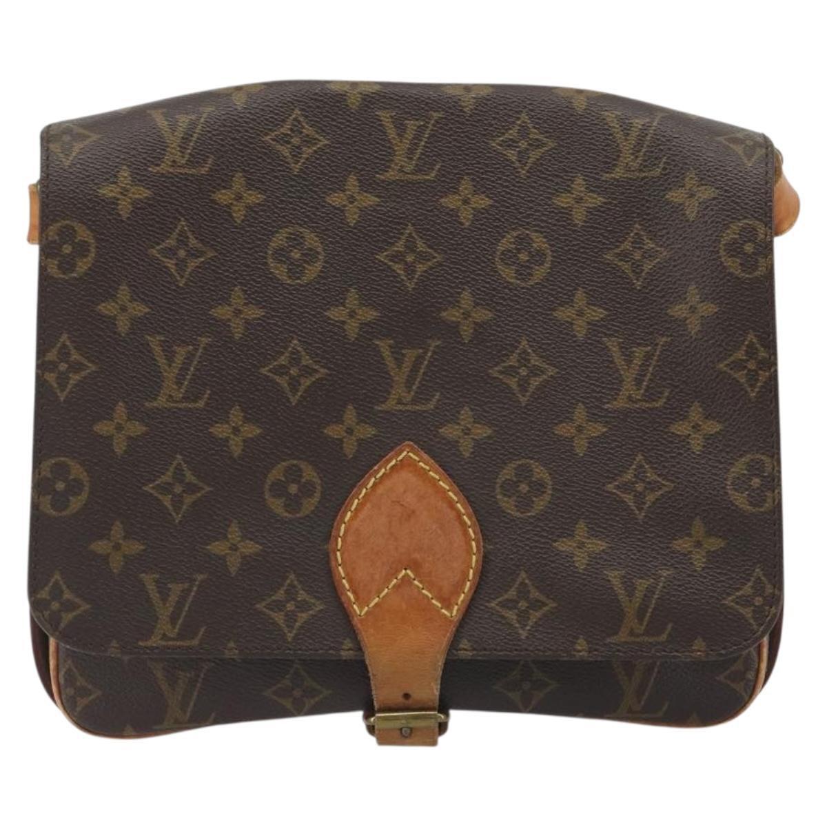 LOUIS VUITTON Monogram Cartouchiere GM Shoulder Bag M51252 LV Auth BA14943