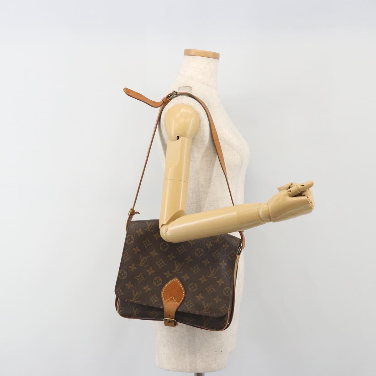 LOUIS VUITTON Monogram Cartouchiere GM Shoulder Bag M51252 LV Auth BA14943