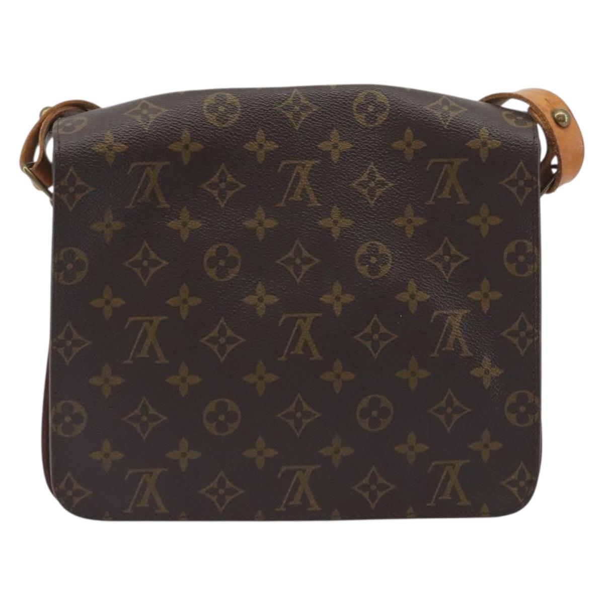 LOUIS VUITTON Monogram Cartouchiere GM Shoulder Bag M51252 LV Auth BA14943