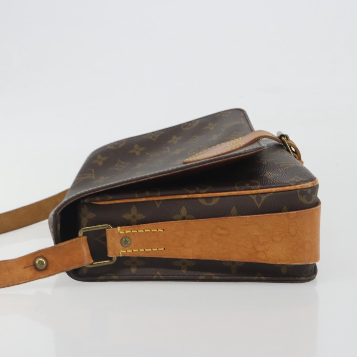 LOUIS VUITTON Monogram Cartouchiere GM Shoulder Bag M51252 LV Auth BA14943