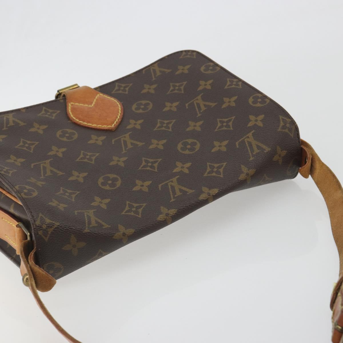LOUIS VUITTON Monogram Cartouchiere GM Shoulder Bag M51252 LV Auth BA14943