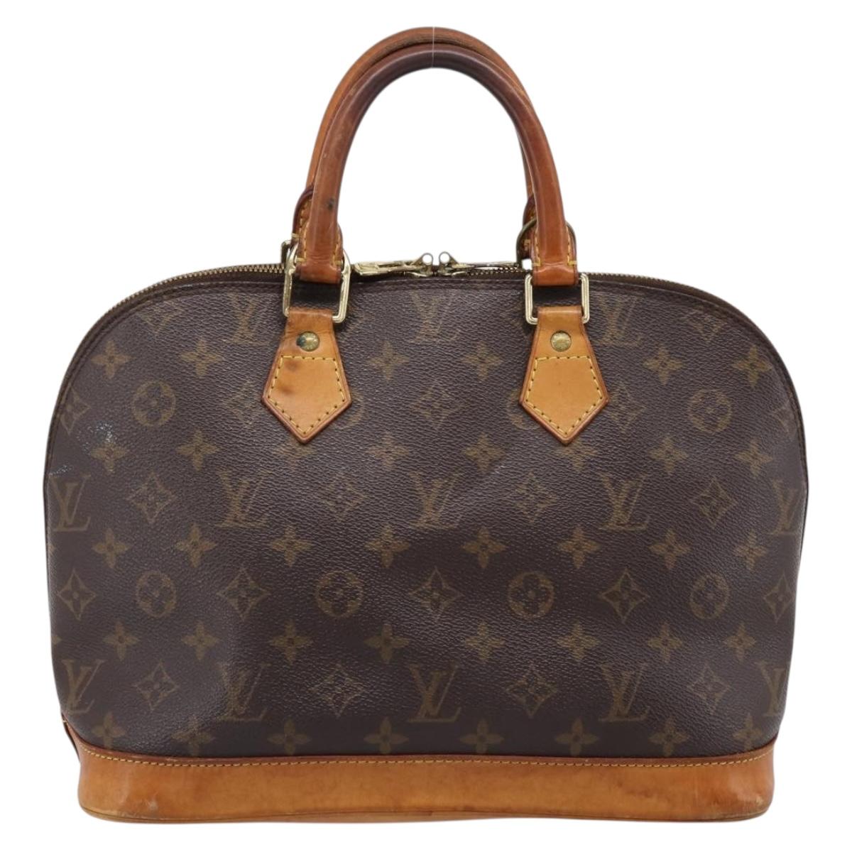 LOUIS VUITTON Monogram Alma Hand Bag M51130 LV Auth BA14944