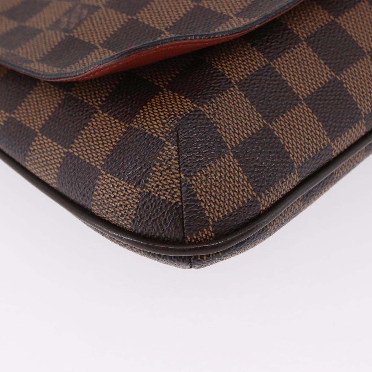 LOUIS VUITTON Damier Ebene Musette Tango Shoulder Bag N51301 LV Auth BA14945