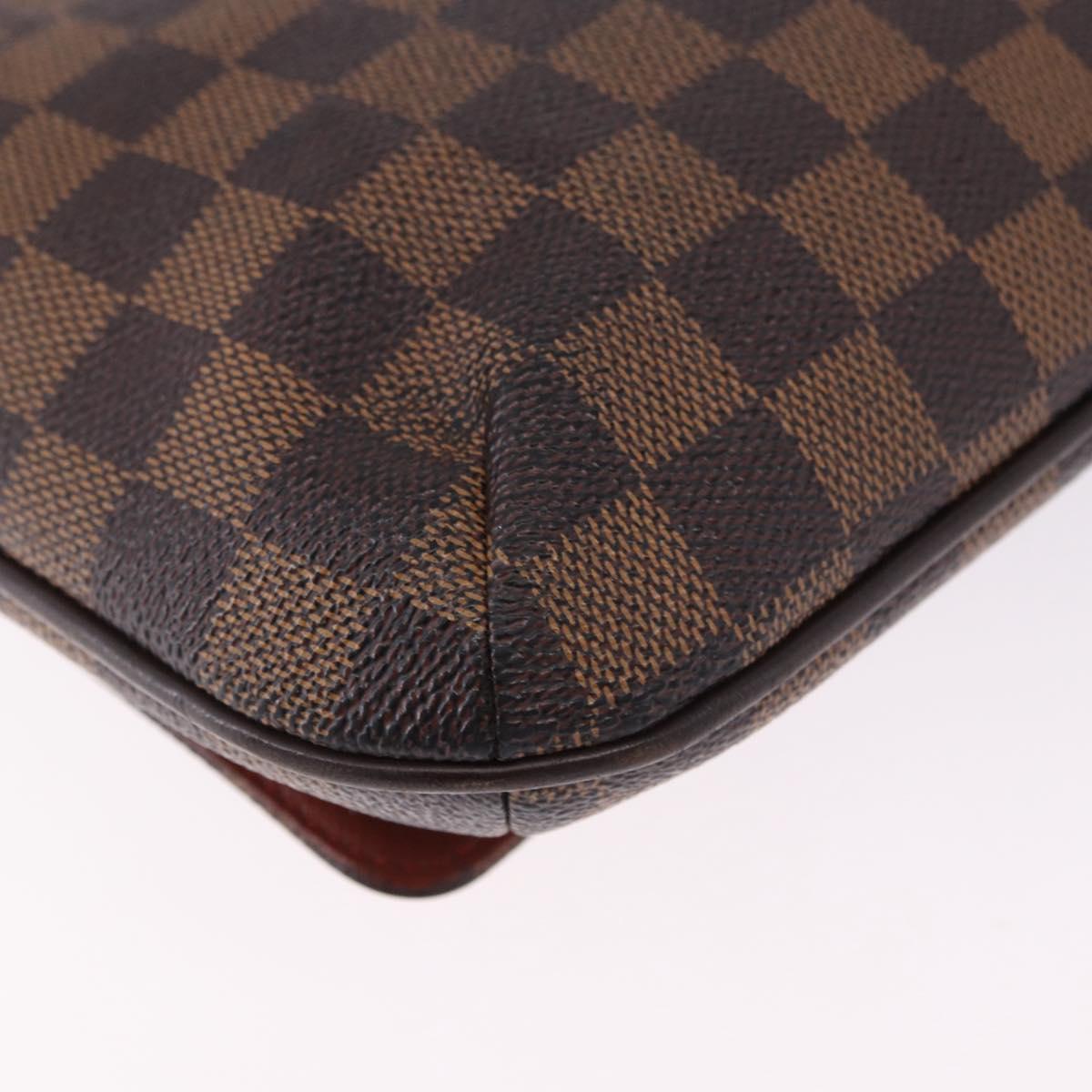 LOUIS VUITTON Damier Ebene Musette Tango Shoulder Bag N51301 LV Auth BA14945