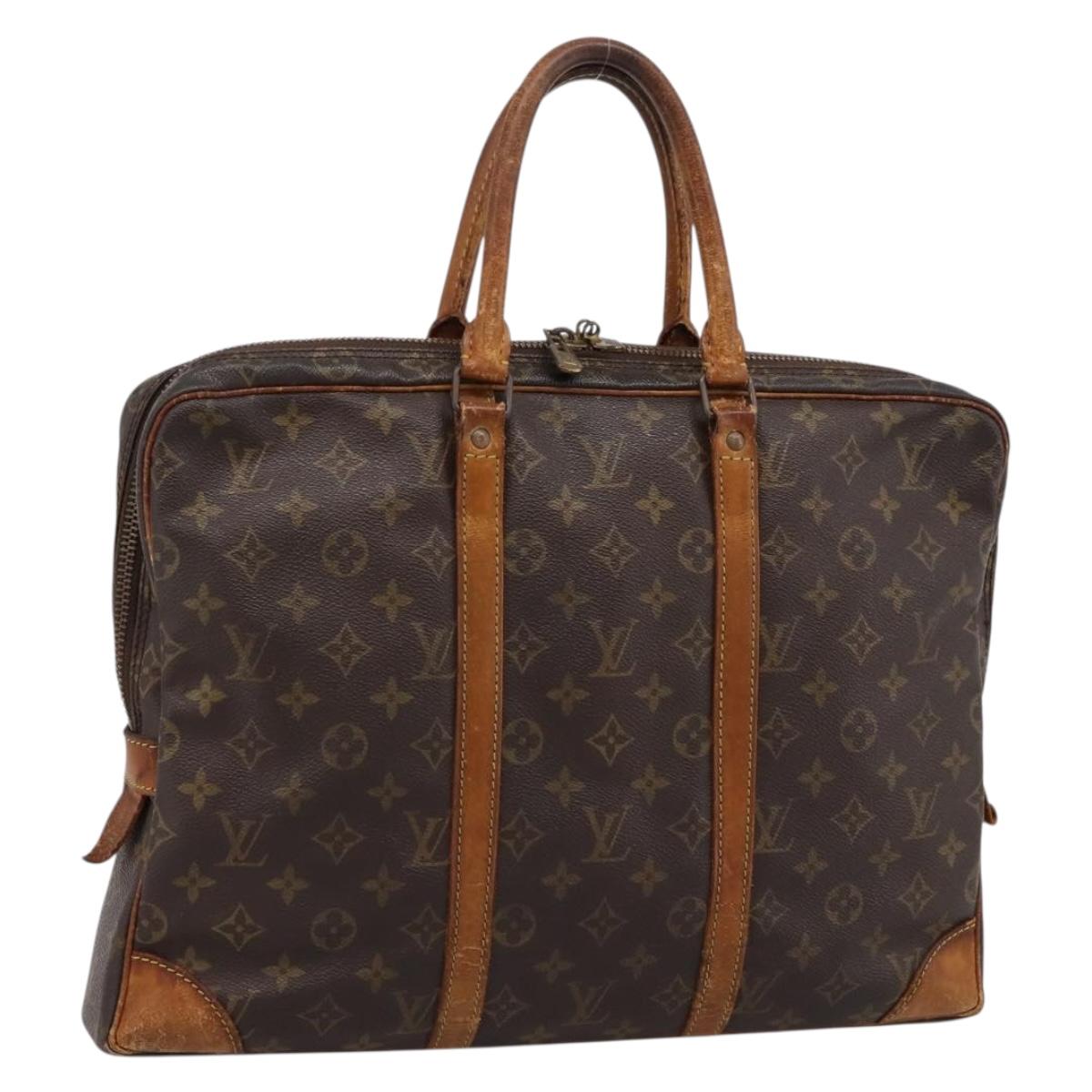 LOUIS VUITTON Monogram Porte Documents Voyage Business Bag M53361 Auth BA14947