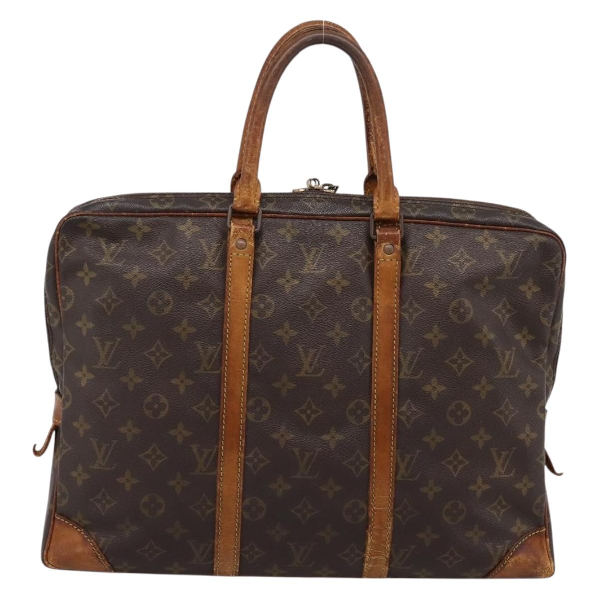 LOUIS VUITTON Monogram Porte Documents Voyage Business Bag M53361 Auth BA14947