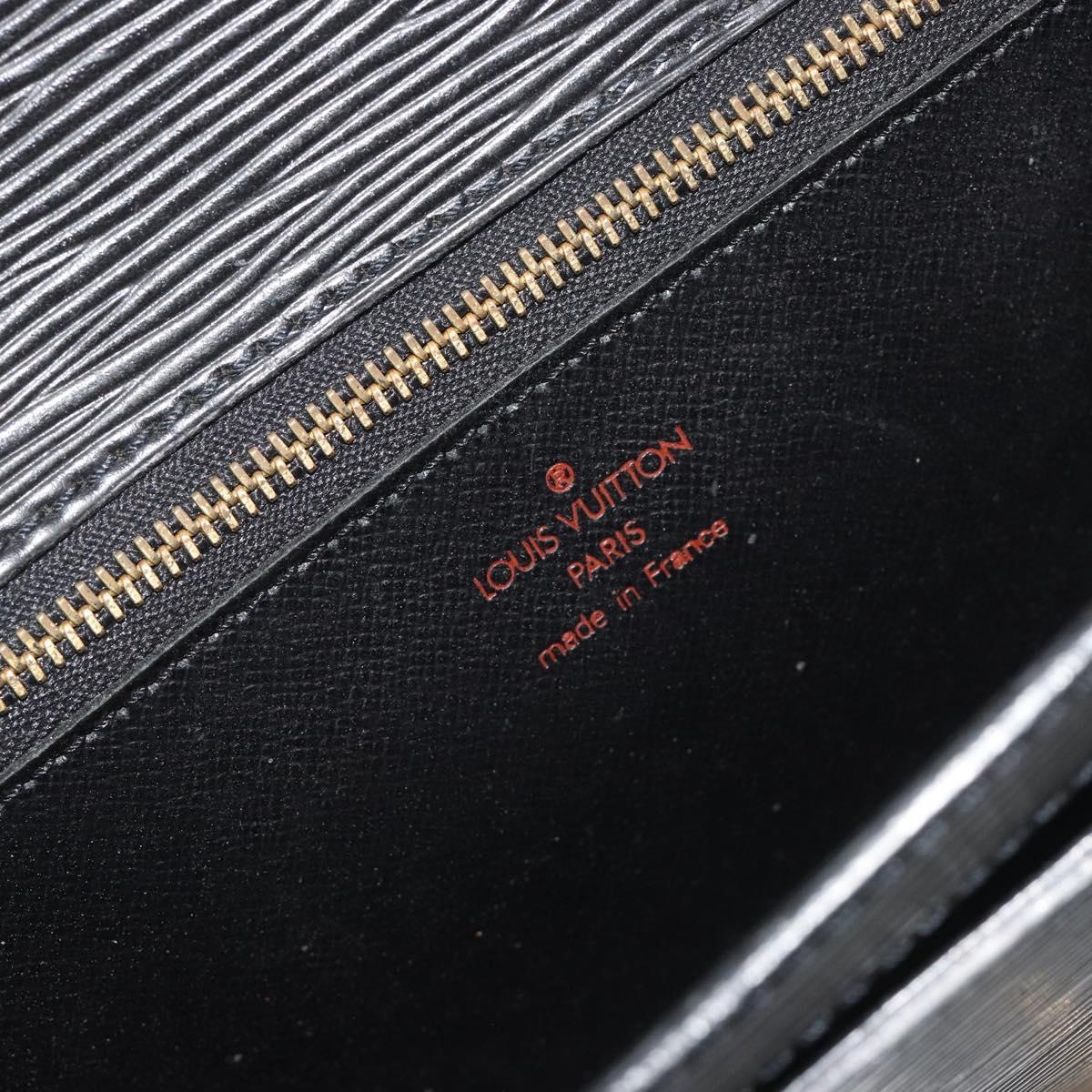 LOUIS VUITTON Epi Sellier Dragonne Clutch Bag Black M52612 LV Auth BA14957