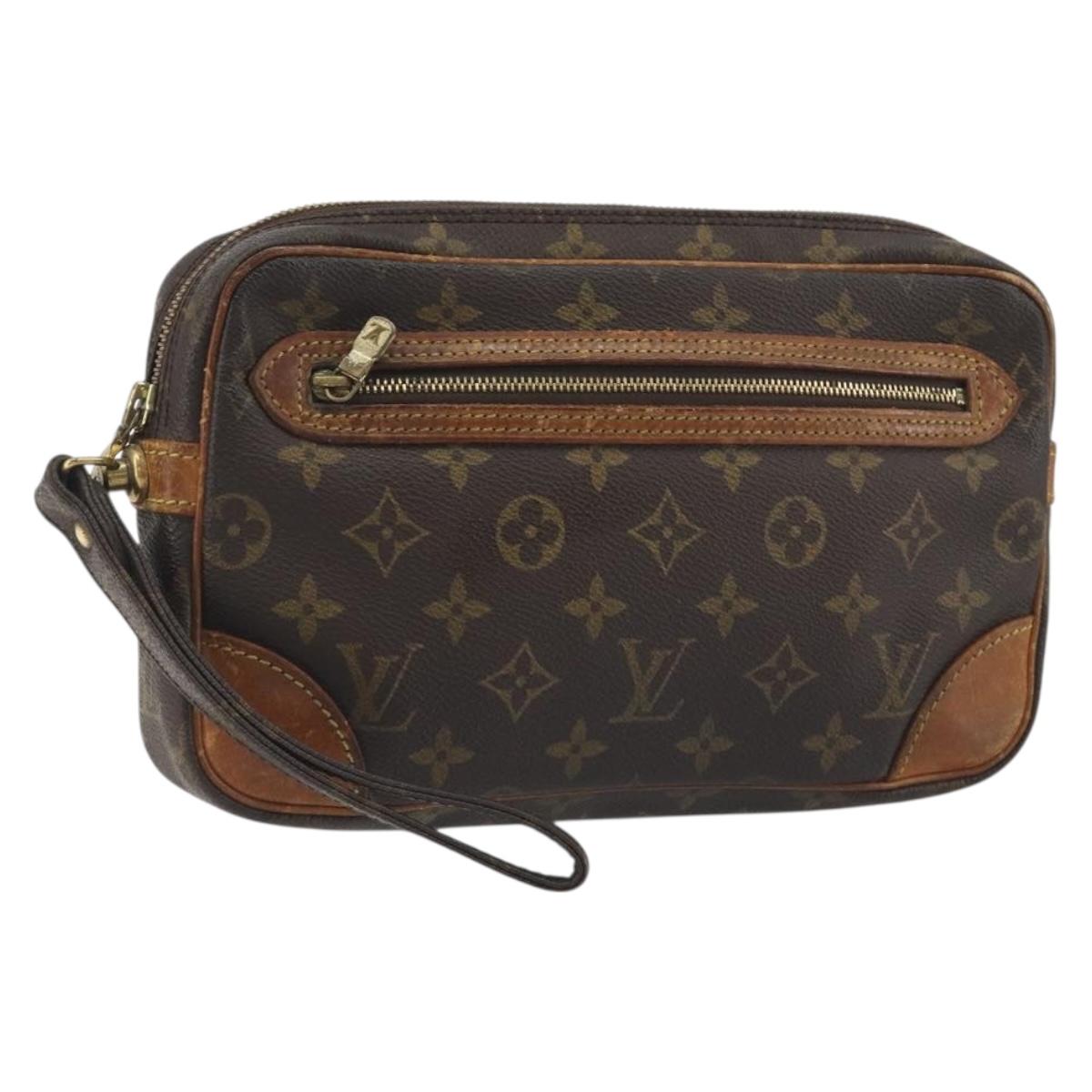 LOUIS VUITTON Monogram Marly Dragonne GM Clutch Bag M51825 LV Auth BA14958