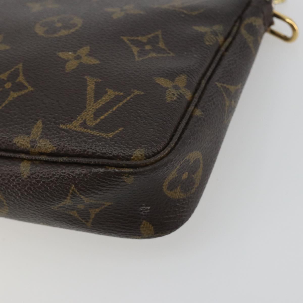 LOUIS VUITTON Monogram Pochette Accessoires Pouch M51980 LV Auth BA14959