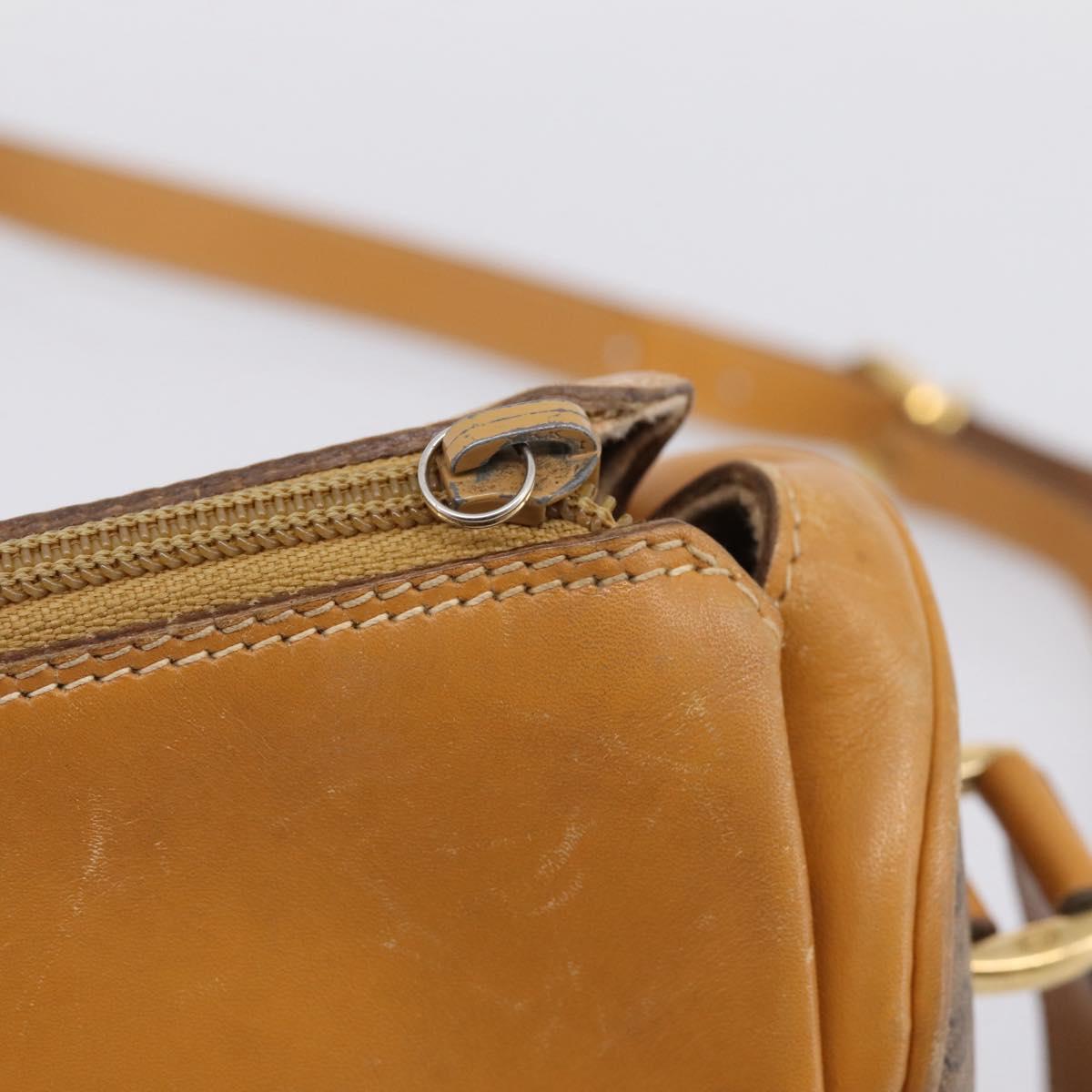 GUCCI Micro GG Web Sherry Line Shoulder Bag PVC Beige 001 104 0918 Auth BA14963