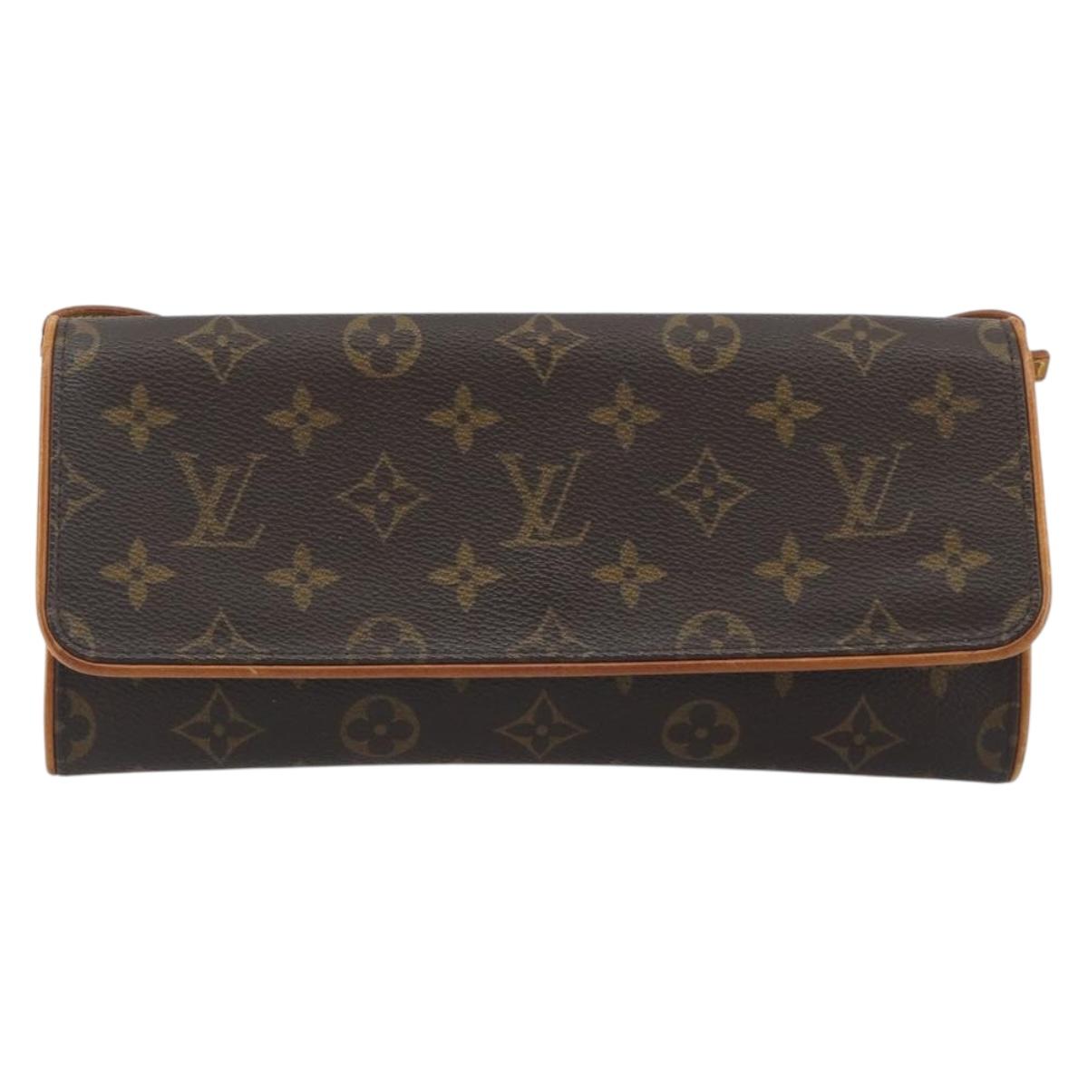 LOUIS VUITTON Monogram Pochette Twin GM Shoulder Bag M51852 LV Auth BA14978
