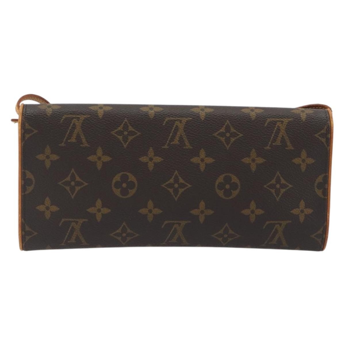 LOUIS VUITTON Monogram Pochette Twin GM Shoulder Bag M51852 LV Auth BA14978
