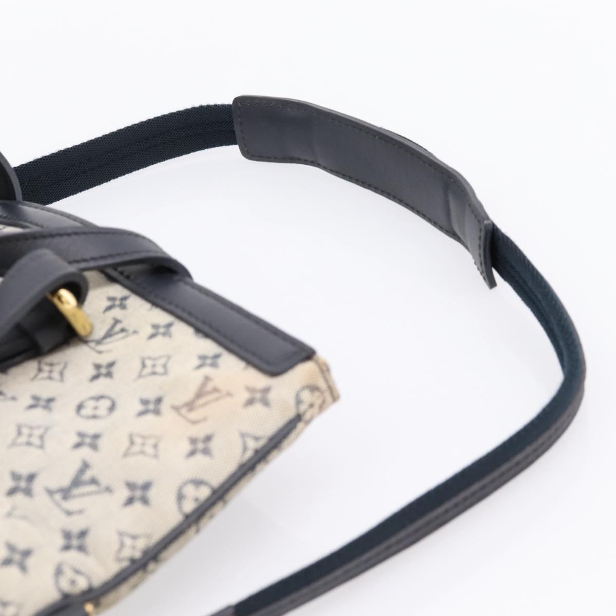 LOUIS VUITTON Monogram Mini Françoise Tote Bag 2way Blue M92208 LV Auth BA14979