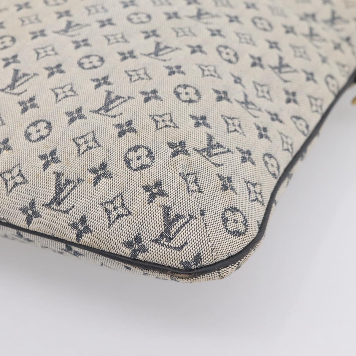 LOUIS VUITTON Monogram Mini Françoise Tote Bag 2way Blue M92208 LV Auth BA14979