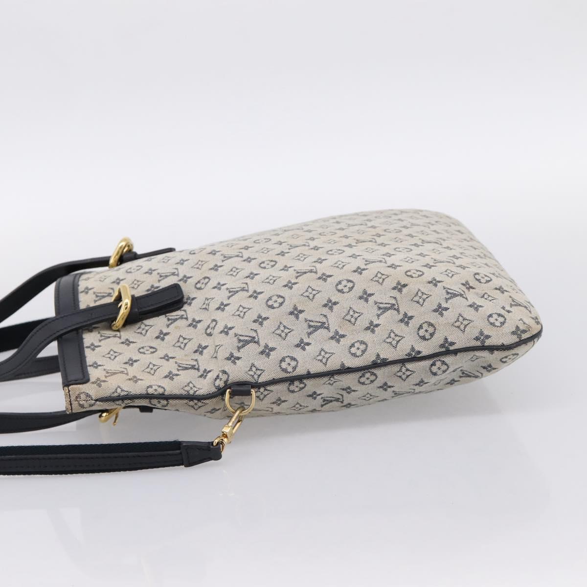 LOUIS VUITTON Monogram Mini Françoise Tote Bag 2way Blue M92208 LV Auth BA14979