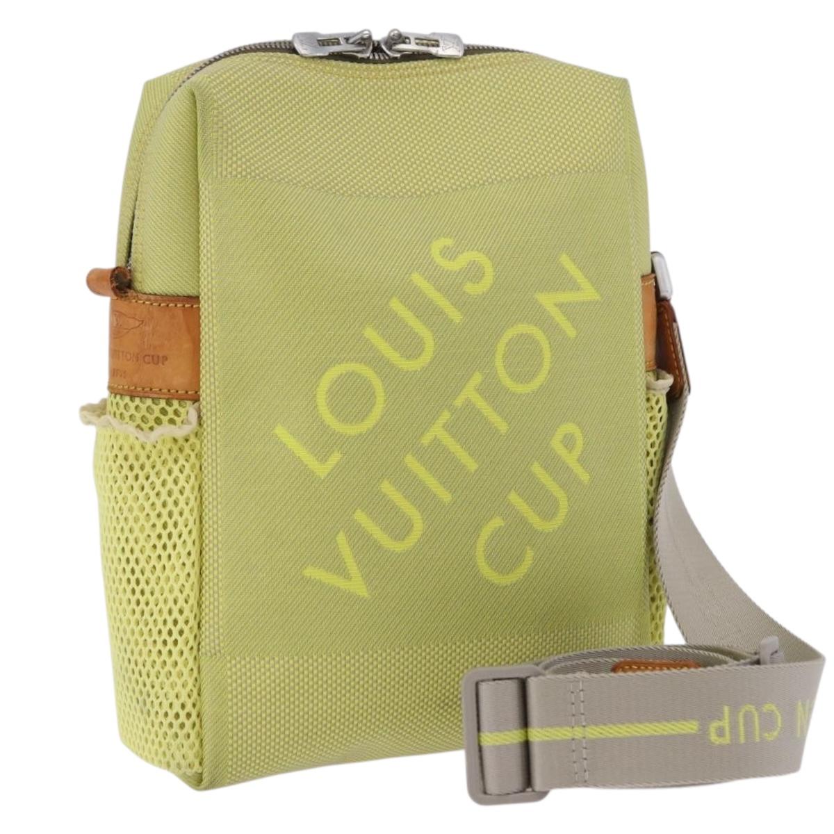 LOUIS VUITTON Damier Geant LV Cup Weatherly Bag Yellow M80636 LV Auth BA14980
