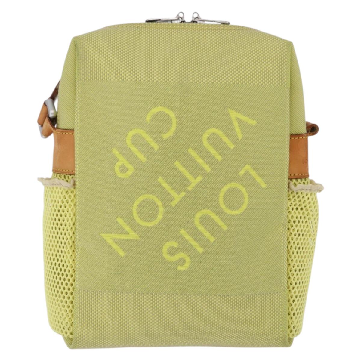 LOUIS VUITTON Damier Geant LV Cup Weatherly Bag Yellow M80636 LV Auth BA14980