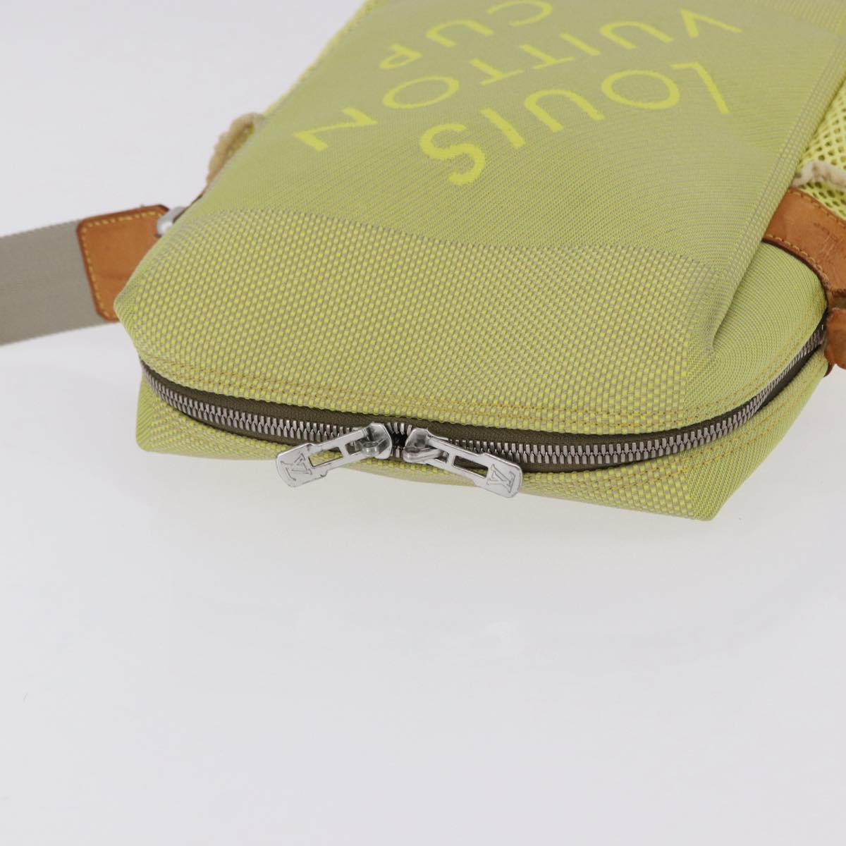 LOUIS VUITTON Damier Geant LV Cup Weatherly Bag Yellow M80636 LV Auth BA14980
