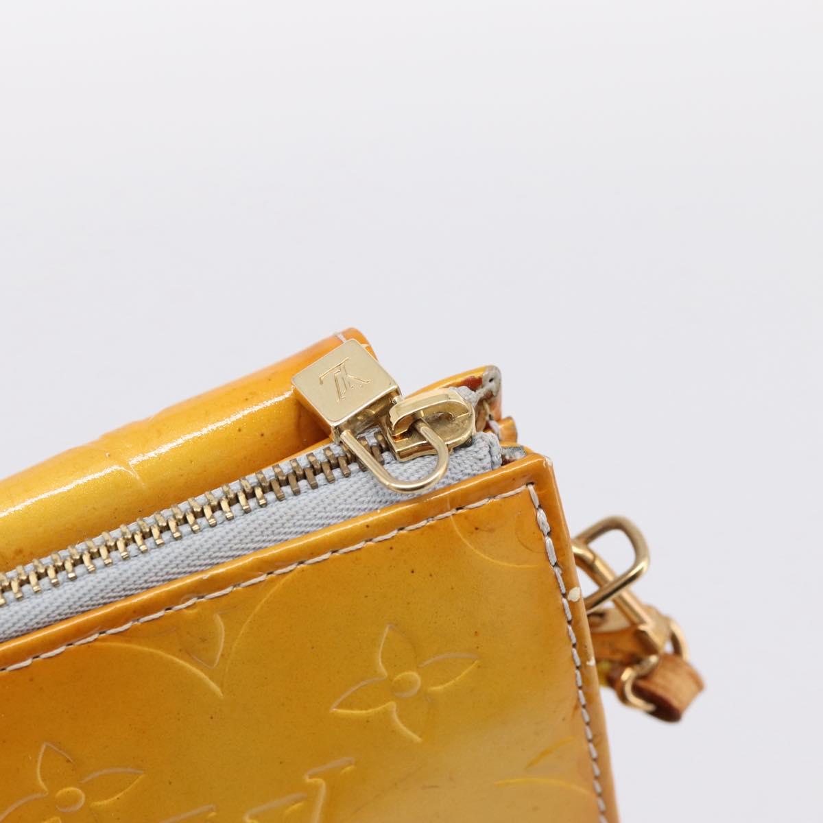 LOUIS VUITTON Monogram Vernis Motto Accessory Pouch Gris M91030 LV Auth BA14981