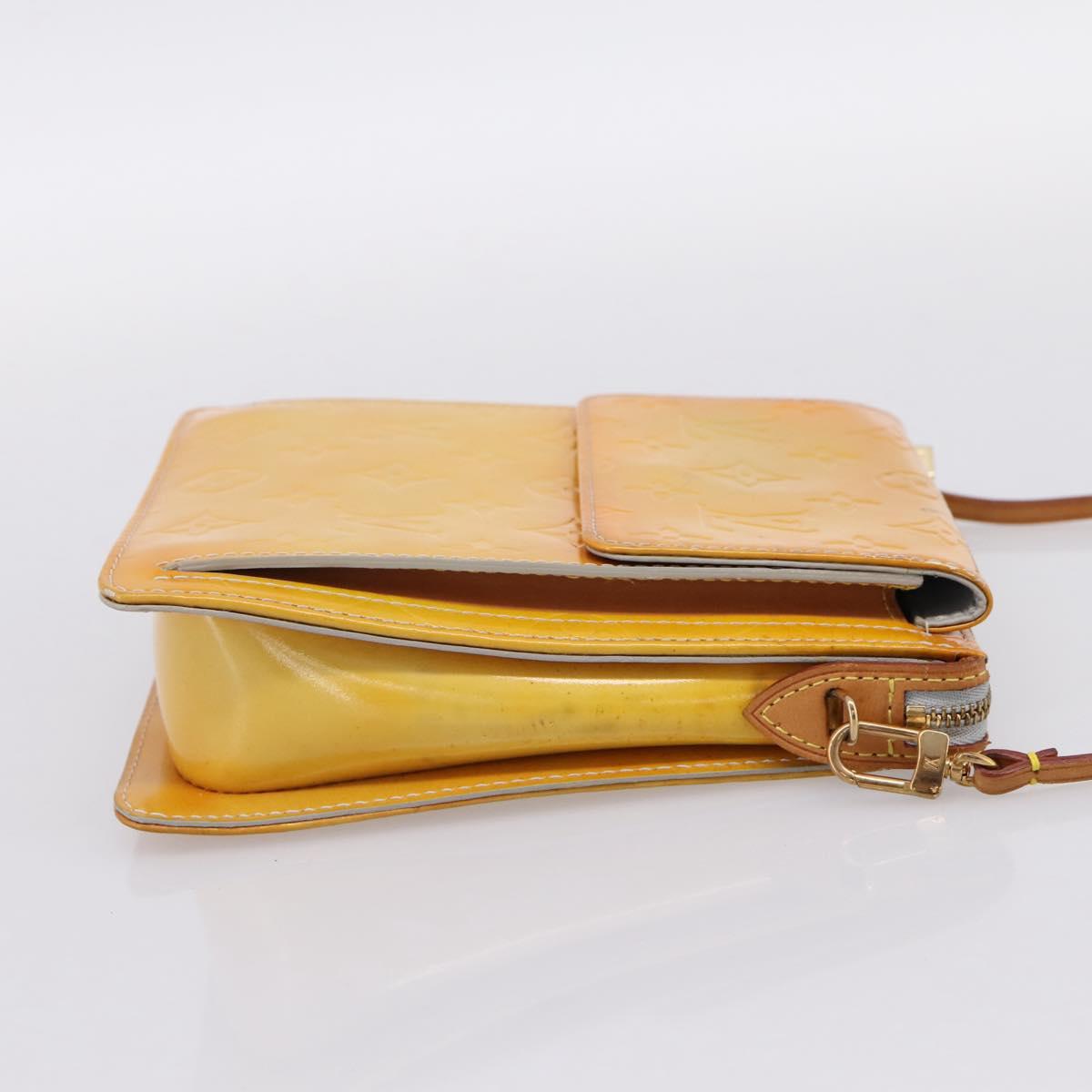 LOUIS VUITTON Monogram Vernis Motto Accessory Pouch Gris M91030 LV Auth BA14981