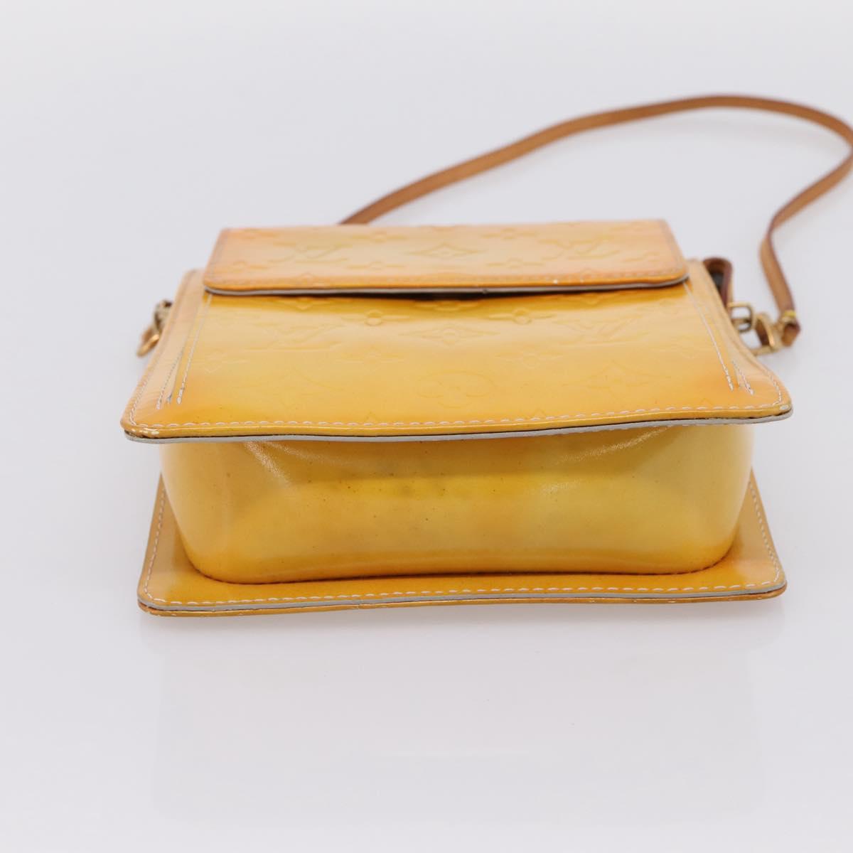 LOUIS VUITTON Monogram Vernis Motto Accessory Pouch Gris M91030 LV Auth BA14981