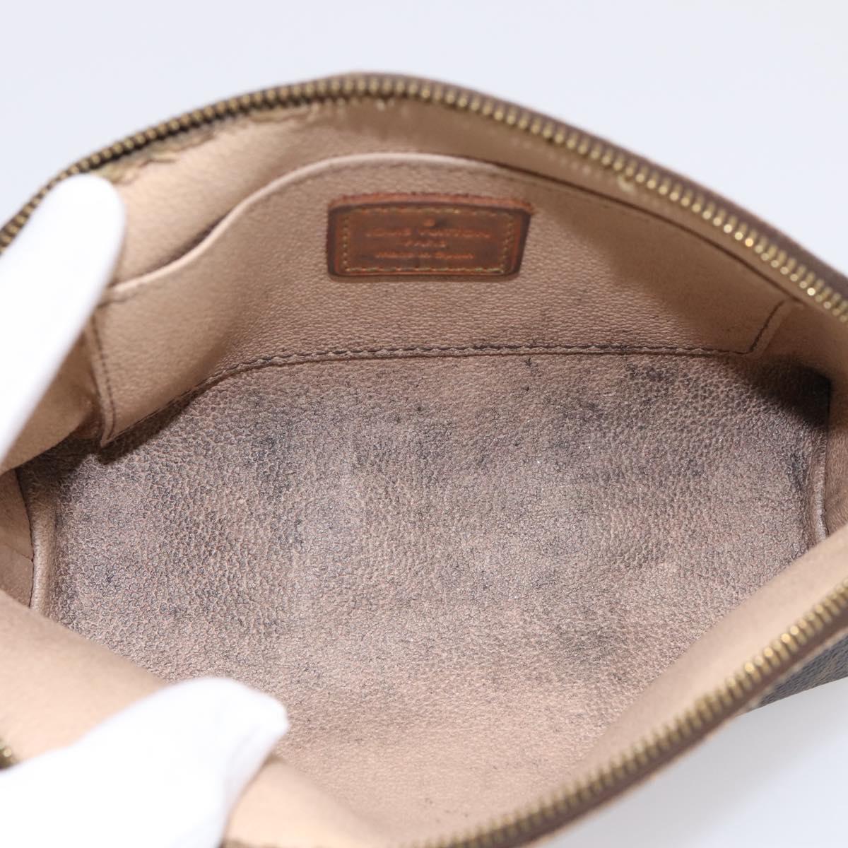 LOUIS VUITTON Monogram Pochette Cosmetic PM Cosmetic Pouch M47515 Auth BA14983