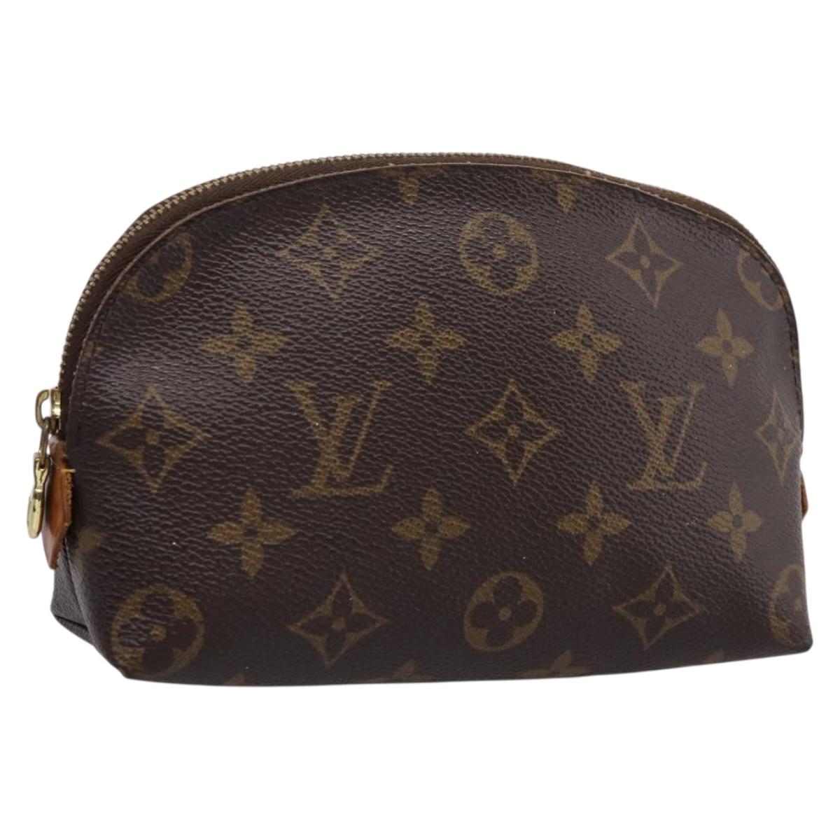 LOUIS VUITTON Monogram Pochette Cosmetic PM Cosmetic Pouch M47515 Auth BA14983
