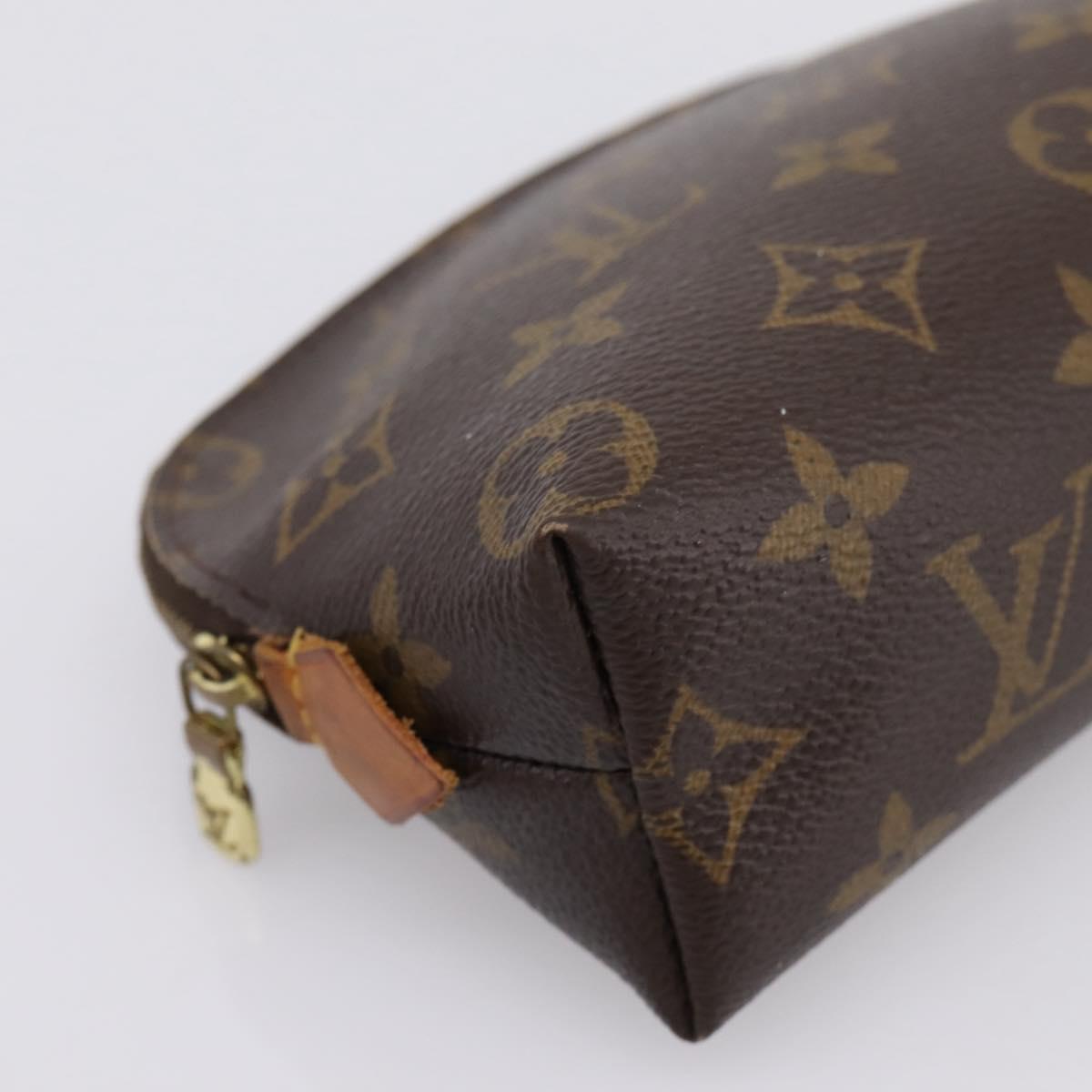 LOUIS VUITTON Monogram Pochette Cosmetic PM Cosmetic Pouch M47515 Auth BA14983