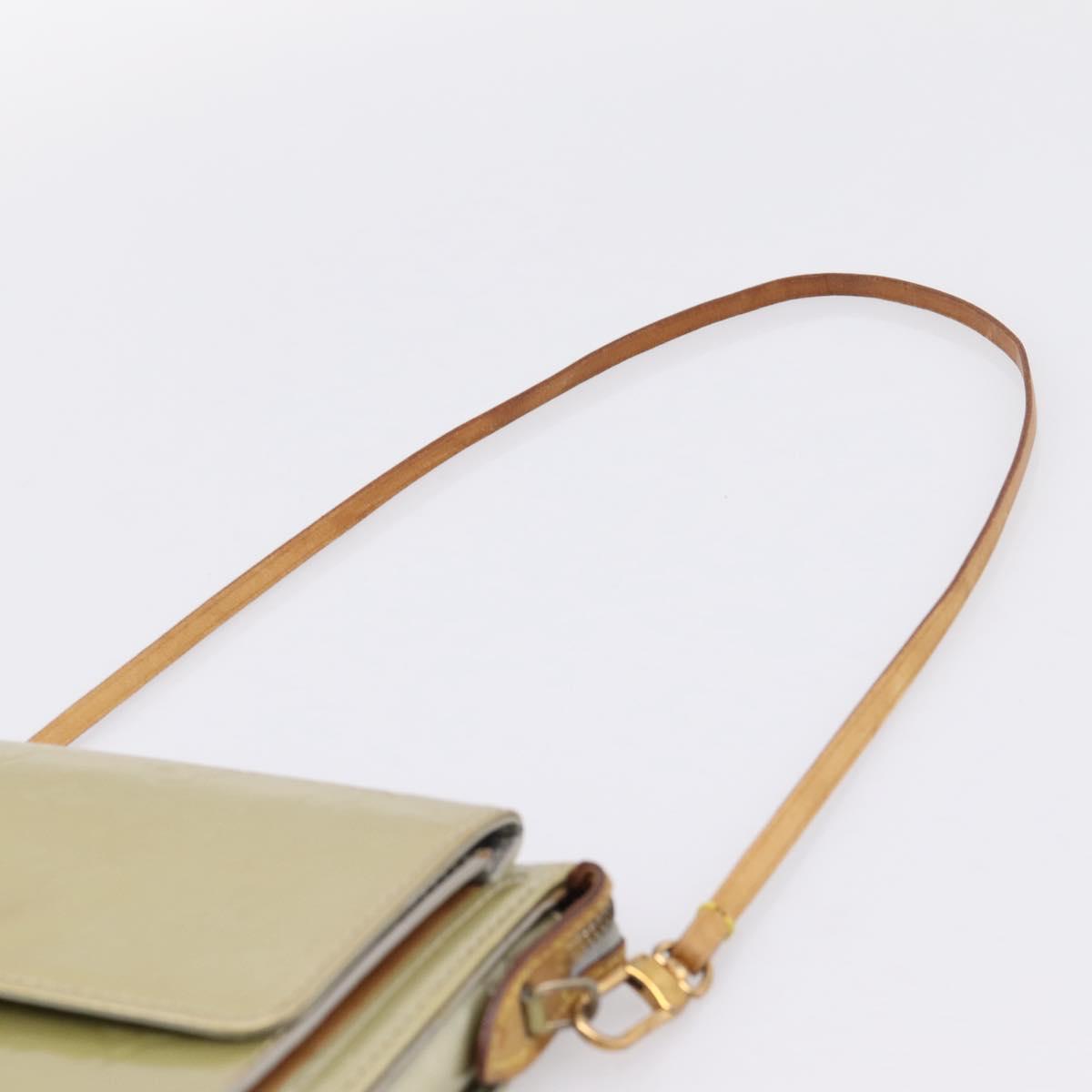 LOUIS VUITTON Monogram Vernis Motto Accessory Pouch Gris M91030 LV Auth BA14984